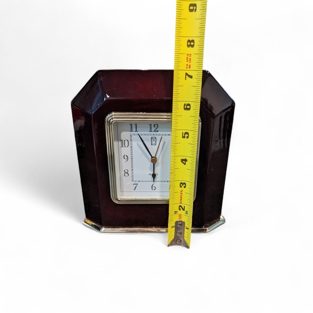 Vintage Paul Sebastian Wood Mantle Clock - Picture 4 of 7
